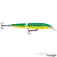 Rapala Jointed Lure Size 11, 4 3/8" Length, 4'-8' Depth, 2 Number 3 Treble Hooks, Silver, Per 1   000900907